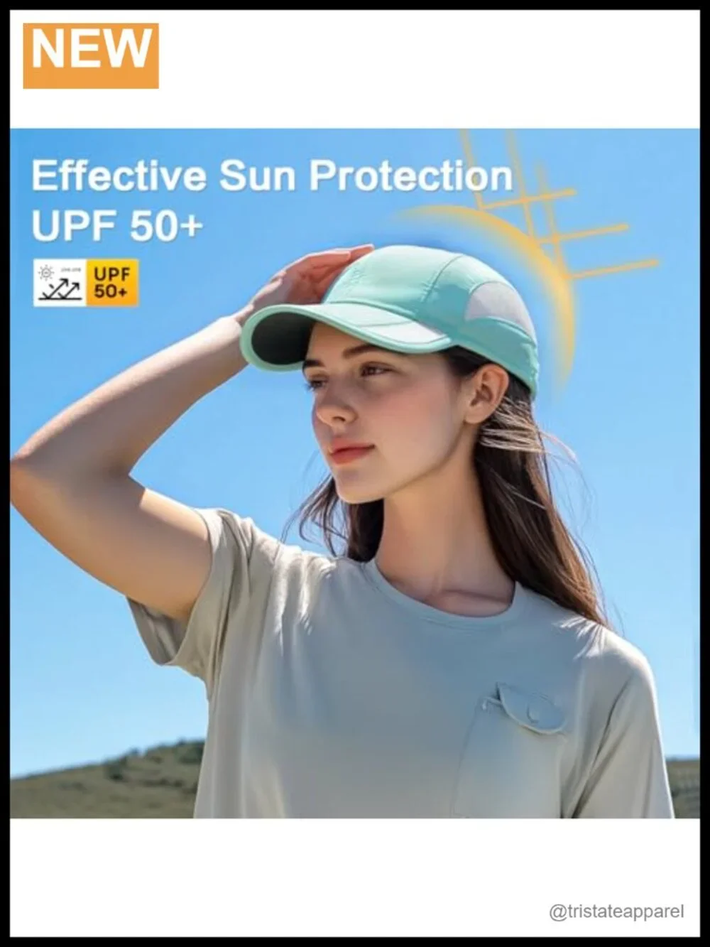 Quick Dry Water Resistant Baseball Cap UPF 50+ Adjustable Golf Hat